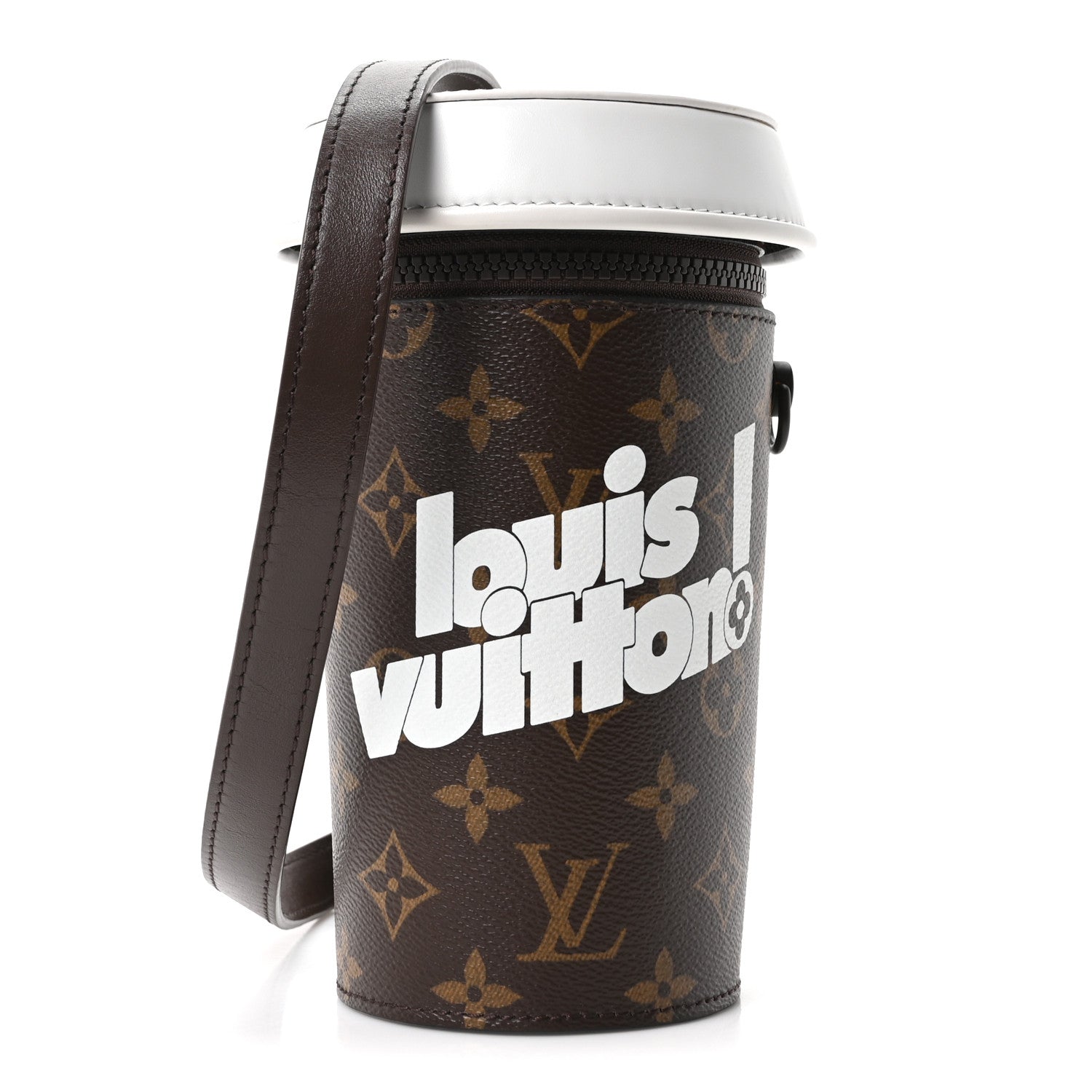 Louis Vuitton Monogram Calfskin Everyday LV Coffee Cup Pouch 1 of 9