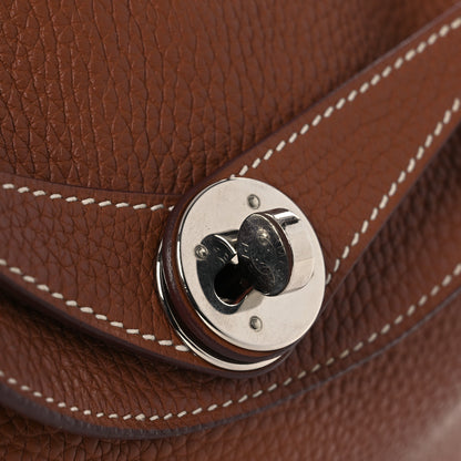 Hermes Taurillon Clemence Lindy 26 Gold 11 of 11