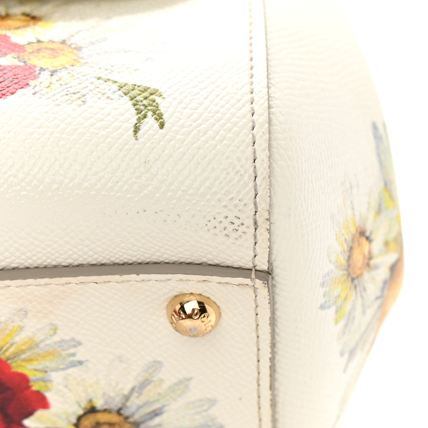 Dolce & Gabbana Dauphine St.Giap Papaveri Print Medium Miss Sicily Satchel White Multicolor 14 of 22