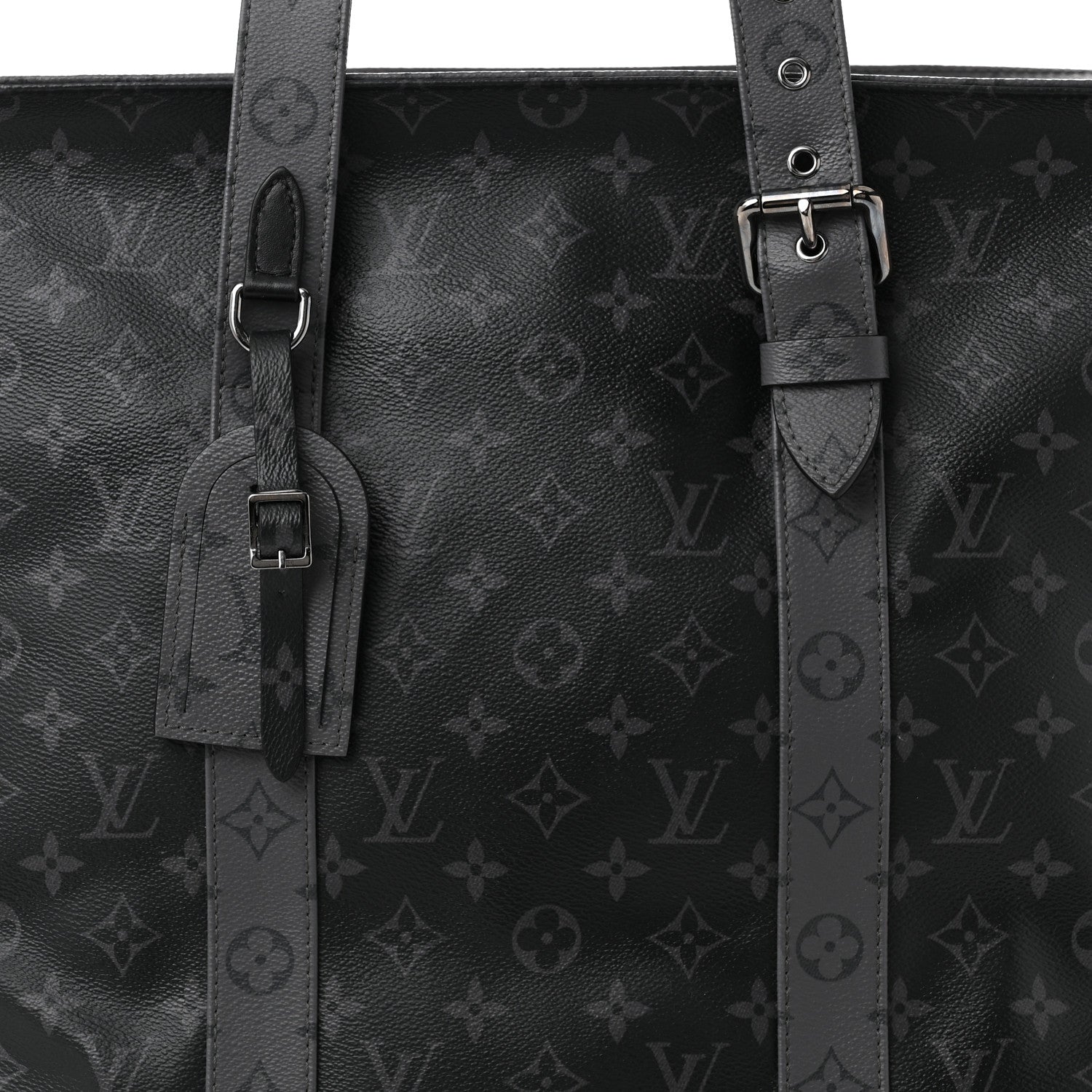 Louis Vuitton Monogram Eclipse Cabas Zippe GM Black 8 of 11