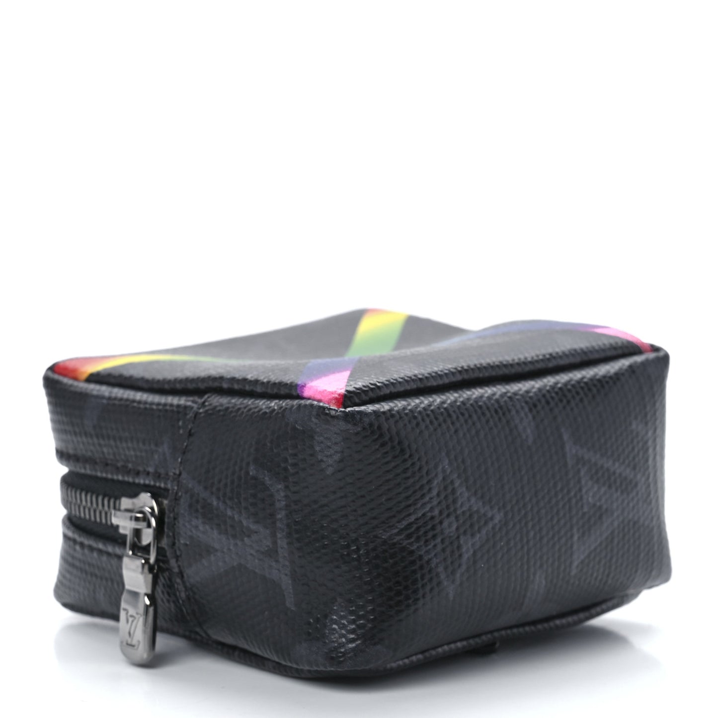 Monogram Eclipse Rainbow Box Pouch Bag Charm Key Ring