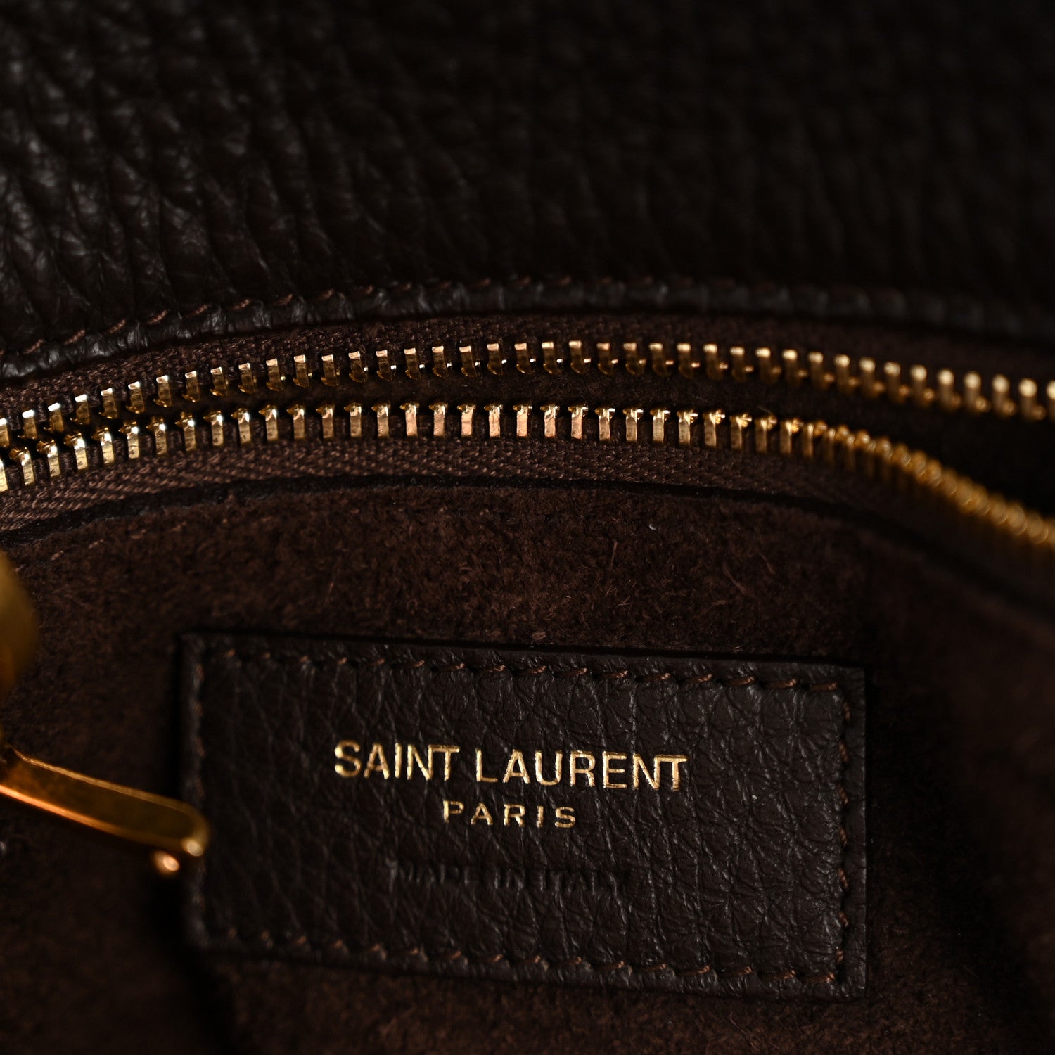 Saint Laurent Grained Deerskin Bea Tote Musk 6 of 14