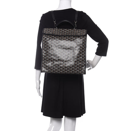 Goyard Goyardine Saint Leger Soft Briefcase Backpack Black 2 of 8