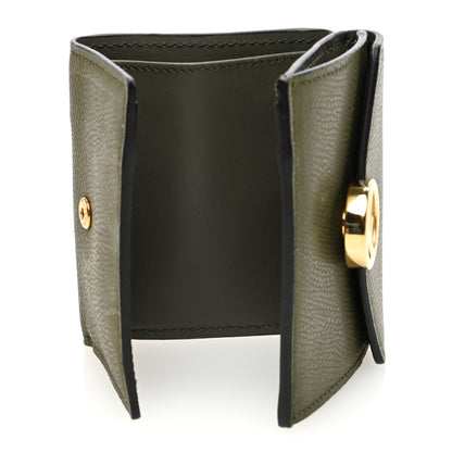 Fendi Vitello Cruise F is Fendi Micro Tri-Fold Envelope Wallet Asparago 5 of 6