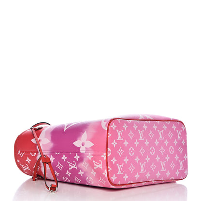 Louis Vuitton Monogram Escale Neverfull MM Rouge 5 of 12