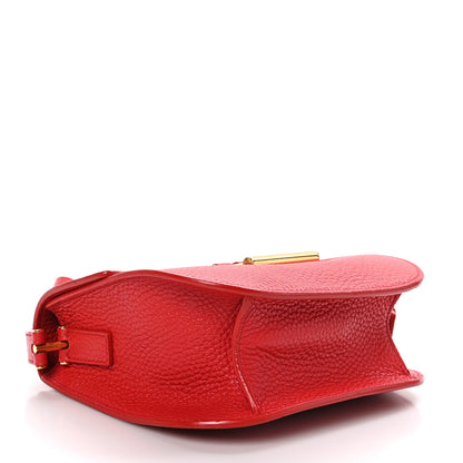 Tom Ford Calfskin Mini T Clasp Tara Crossbody Bag Ruby Red 4 of 9
