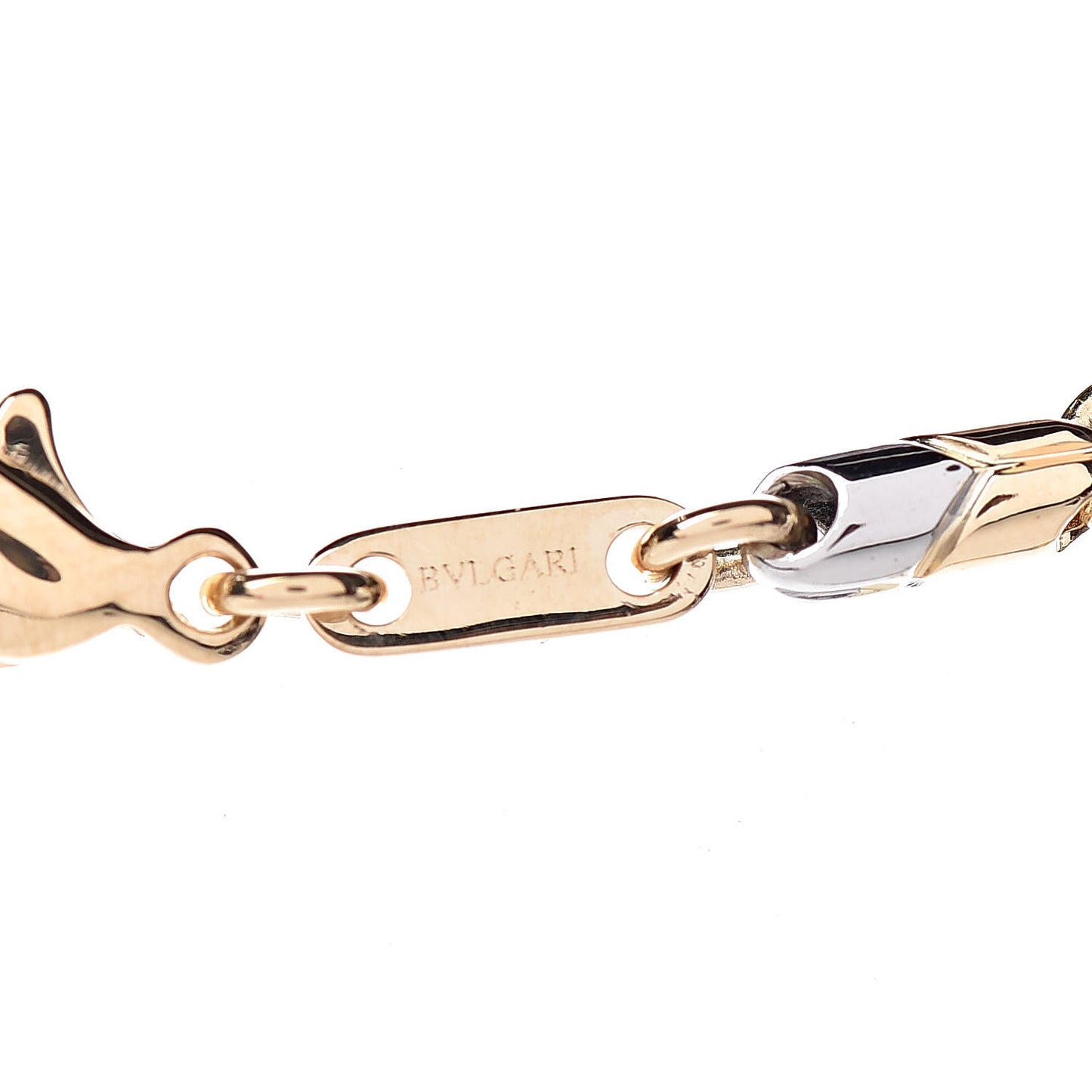 18K Yellow Gold Stainless Steel Passo Doppio Necklace