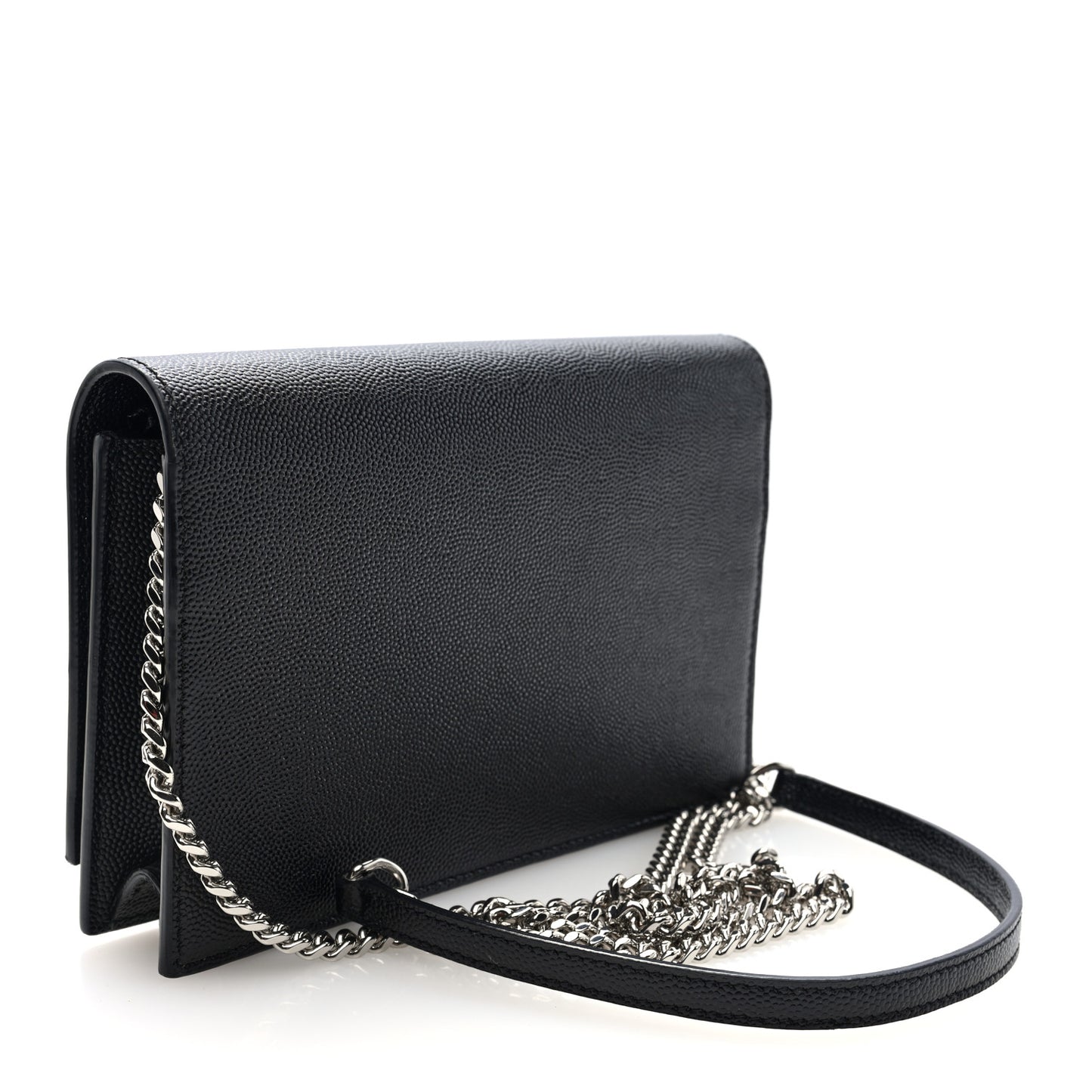 Grain De Poudre Classic Monogram Kate Tassel Chain Wallet Black