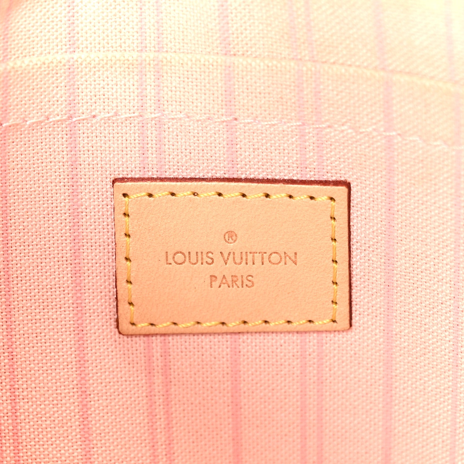 Louis Vuitton Damier Azur Neverfull MM GM Pochette Rose Ballerine 6 of 8