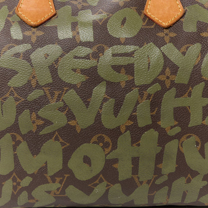 Louis Vuitton Monogram Graffiti Speedy 30 Kaki 10 of 14