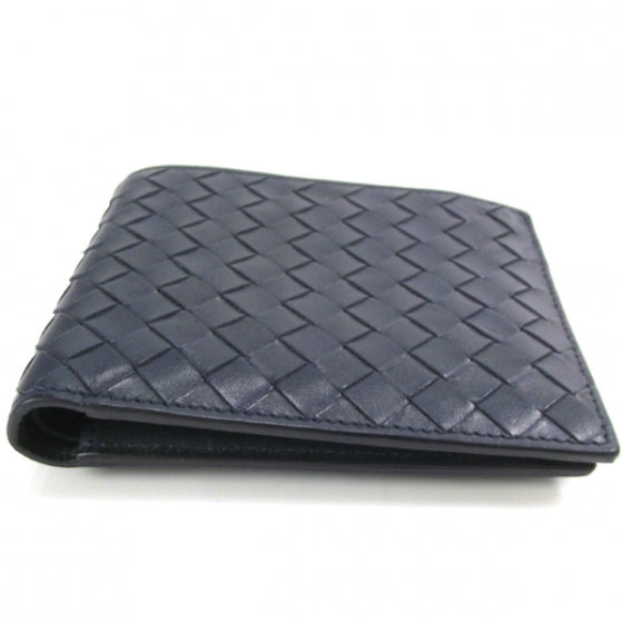 Bottega Veneta Intrecciato Mens Wallet Navy Blue 4 of 8