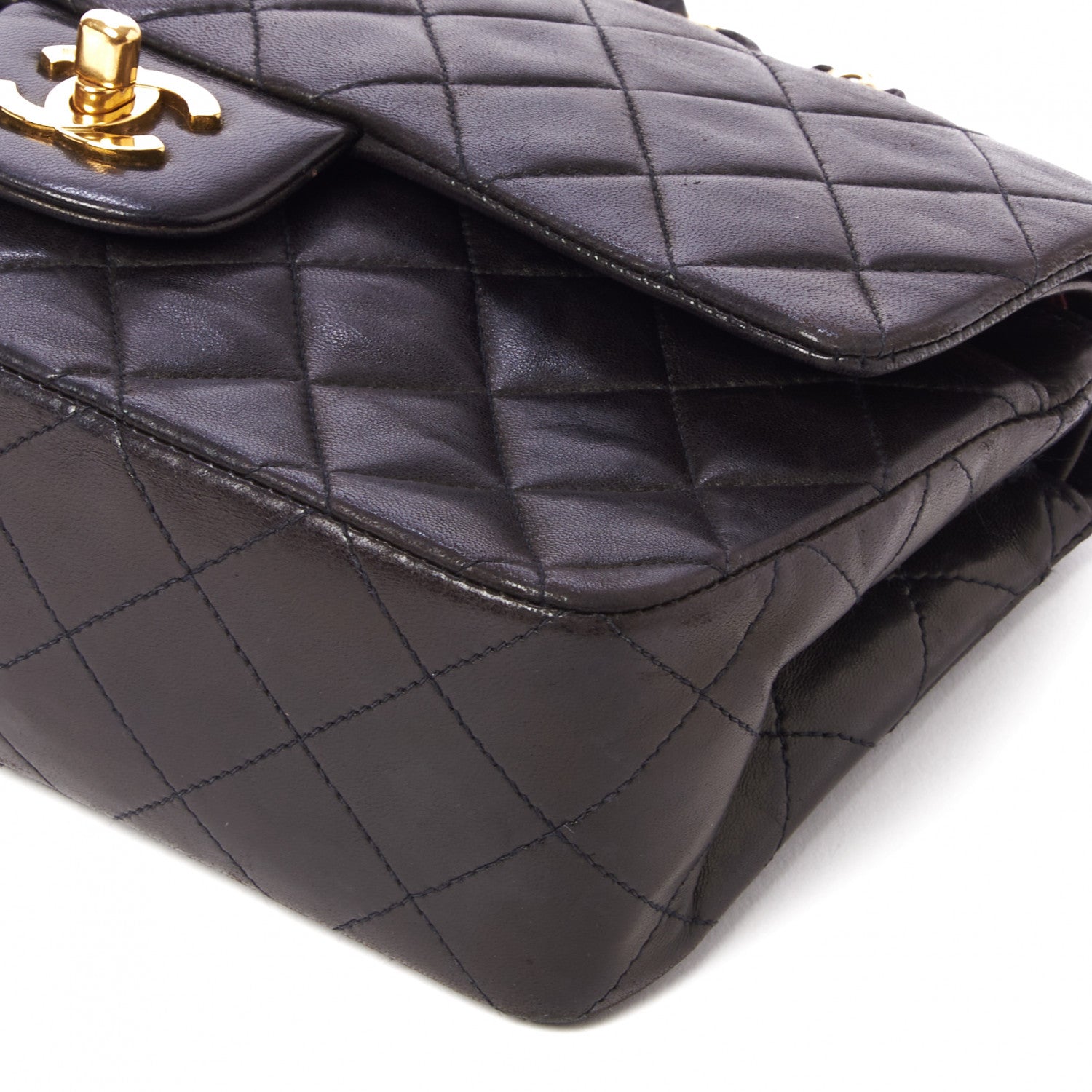 Chanel Lambskin Quilted Small Double Flap Black 8 of 9