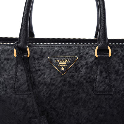 Prada Saffiano Lux Extra Large Galleria Double Zip Tote Black 10 of 10