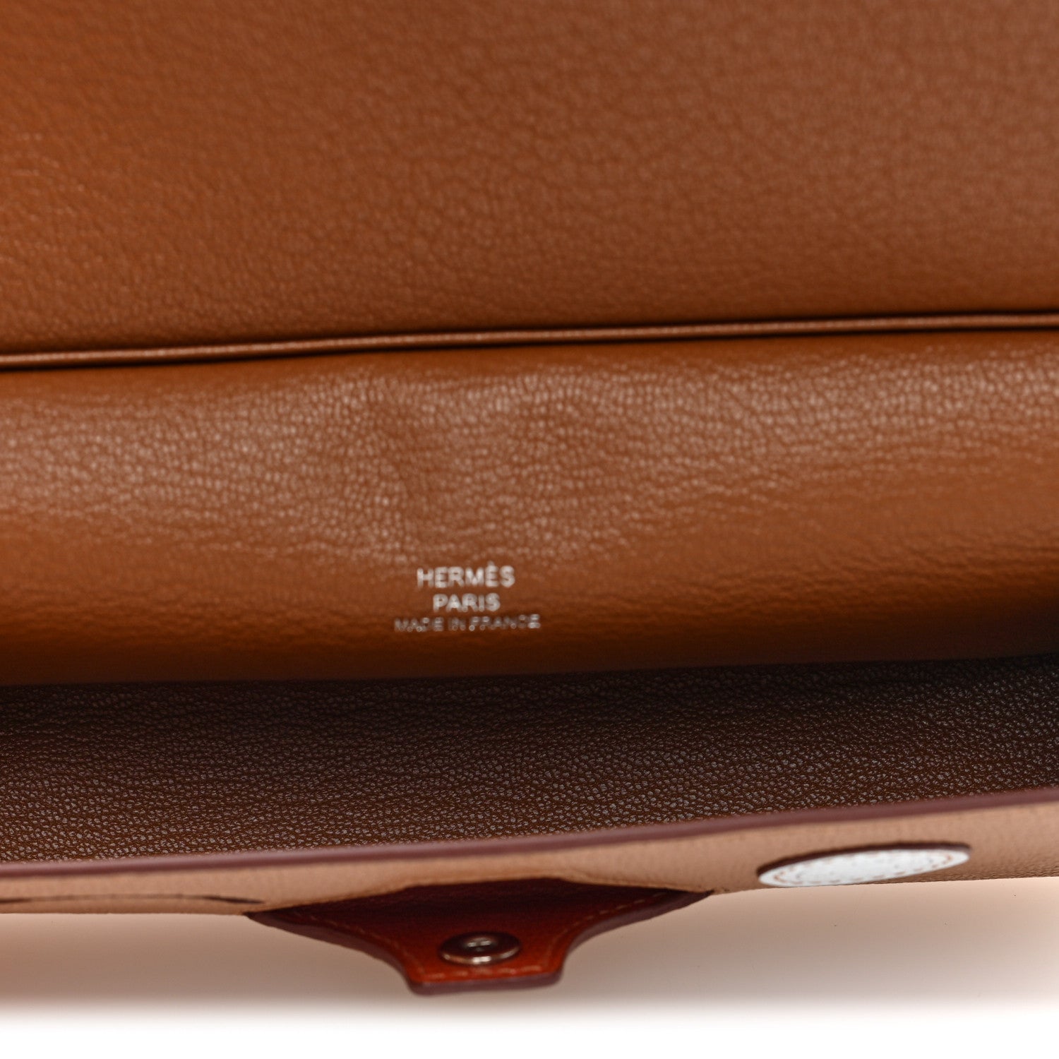 Hermes Chevre Mysore In-The-Loop Wink Glasses Case Quebracho Cuivre Quebracho Cuivre Menthe Bleu Brume Naturel 5 of 8