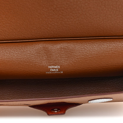 Hermes Chevre Mysore In-The-Loop Wink Glasses Case Quebracho Cuivre Quebracho Cuivre Menthe Bleu Brume Naturel 5 of 8