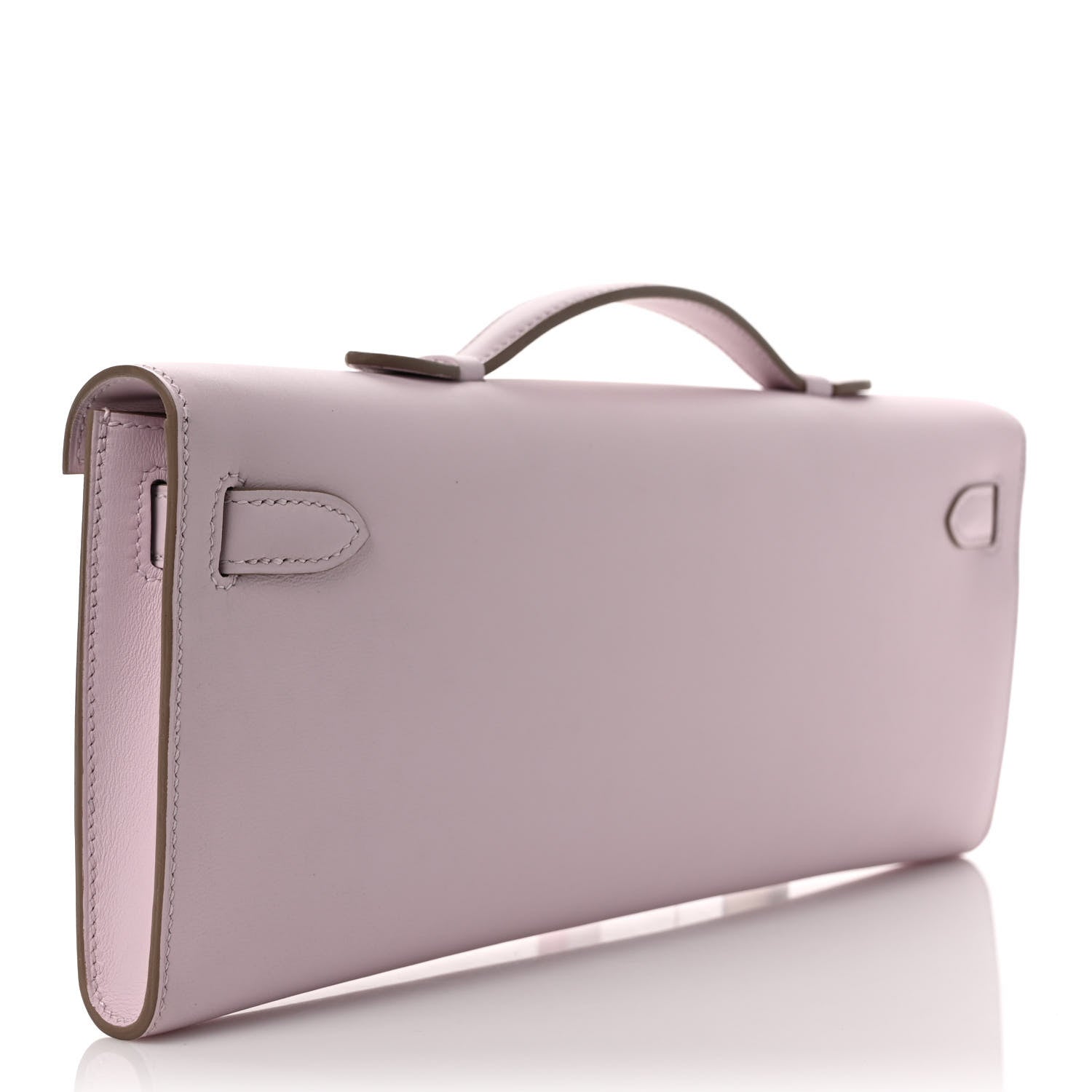 Hermes Swift Kelly Cut Clutch Pochette Mauve Pale 3 of 7