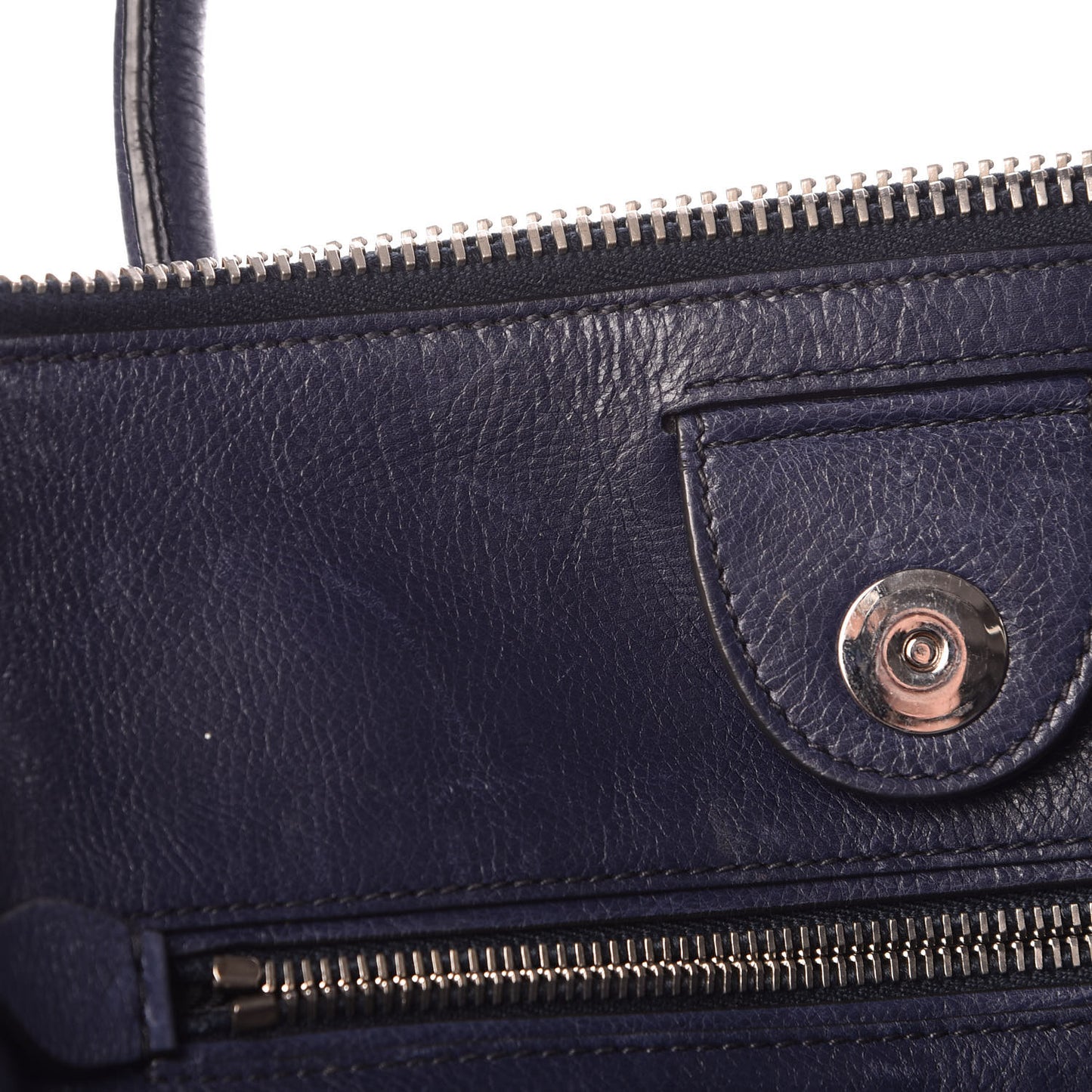 Glace Calf Twin Pocket Tote Baltico