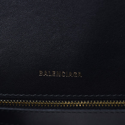 Balenciaga Calfskin Allover Logo M Ville Top Handle Bag Black 7 of 10