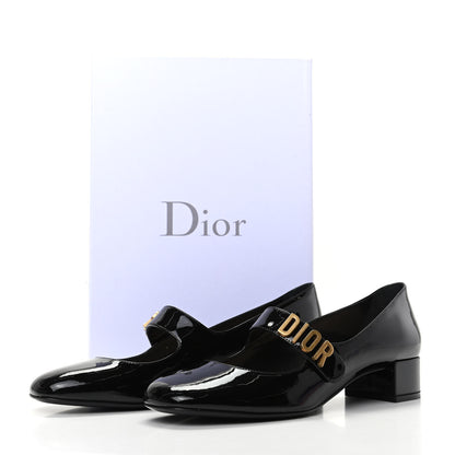Christian Dior Patent Baby-D Ballet Pumps 39.5 Black 9 of 9