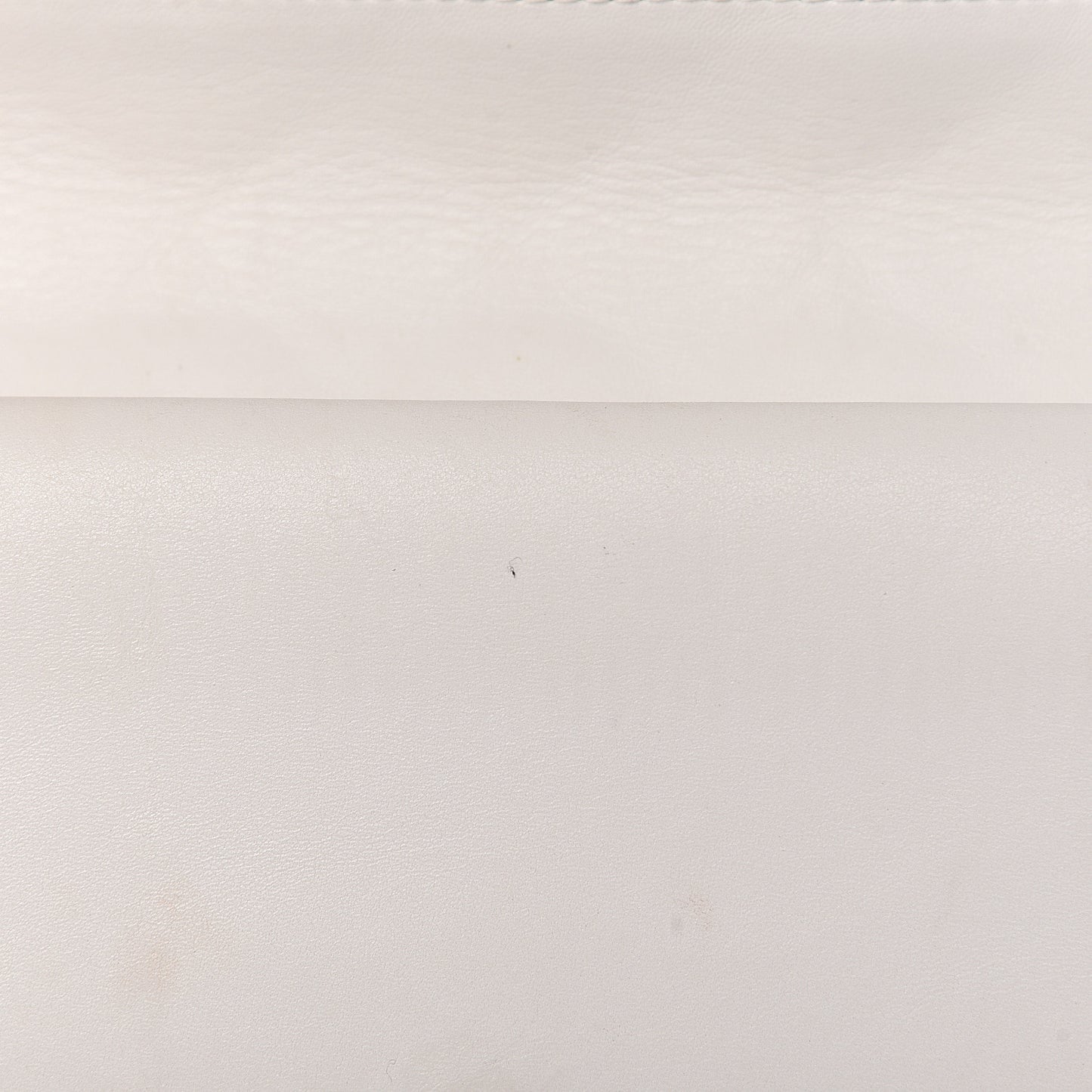 Distressed Patent Quilted 2.55 Reissue Flap 227 White