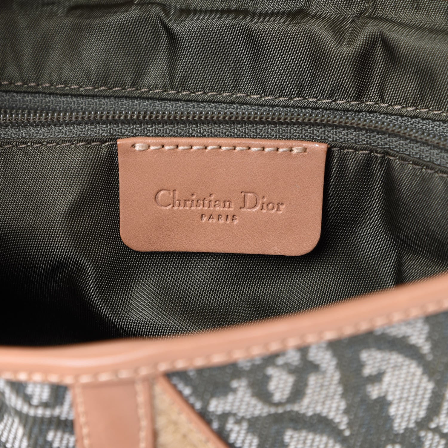 Christian Dior Monogram Double Saddle Bag Green 5 of 17