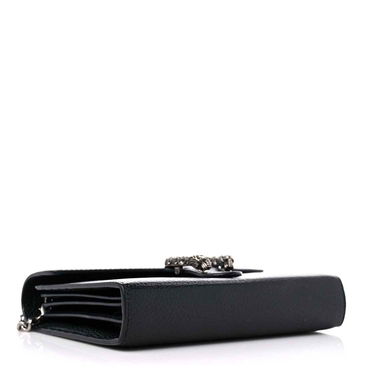 Calfskin Mini Dionysus Chain Wallet Black