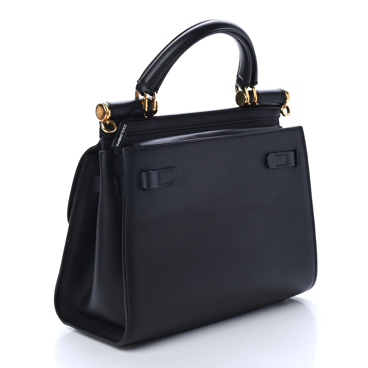 Dolce & Gabbana Calfskin Small Sicily 58 Bag Black 2 of 4