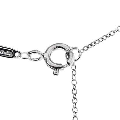 Tiffany Sterling Silver Large T Smile Pendant Necklace 7 of 7