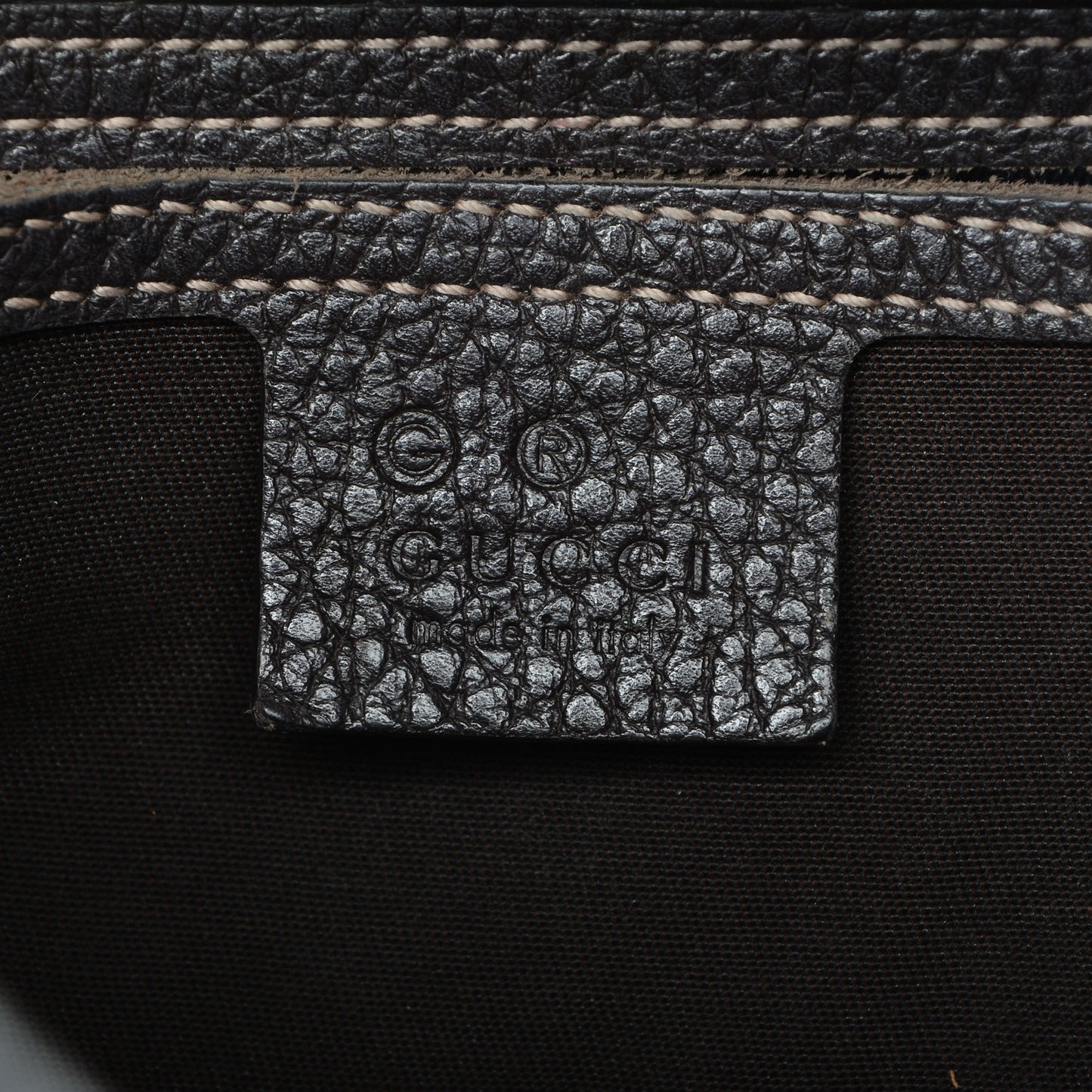 Crystal Monogram Medium Abbey Shoulder Bag Dark Brown
