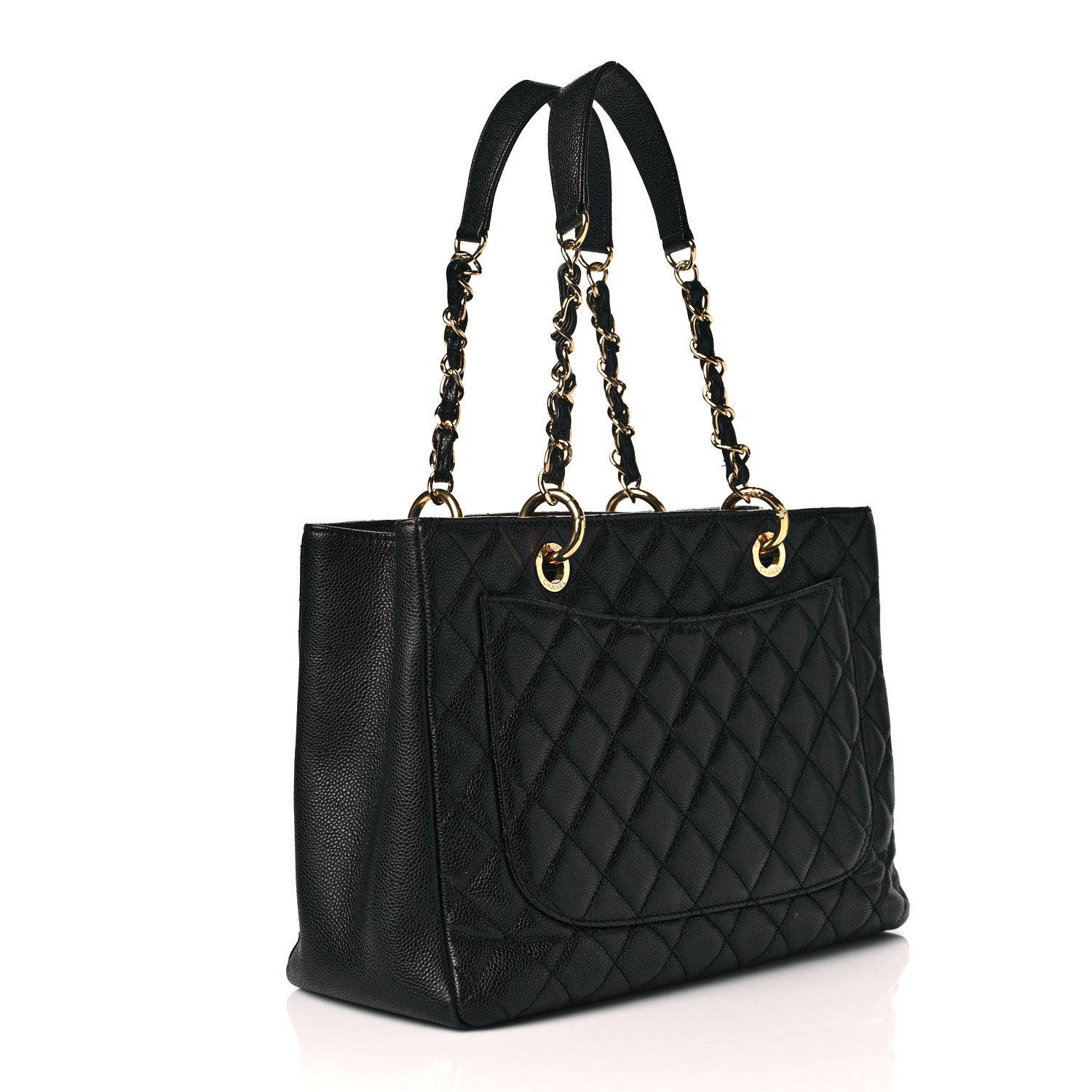 Chanel Caviar Quilted Grand Shopping Tote GST Black 2 of 10