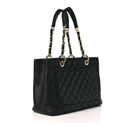 Chanel Caviar Quilted Grand Shopping Tote GST Black 2 of 10