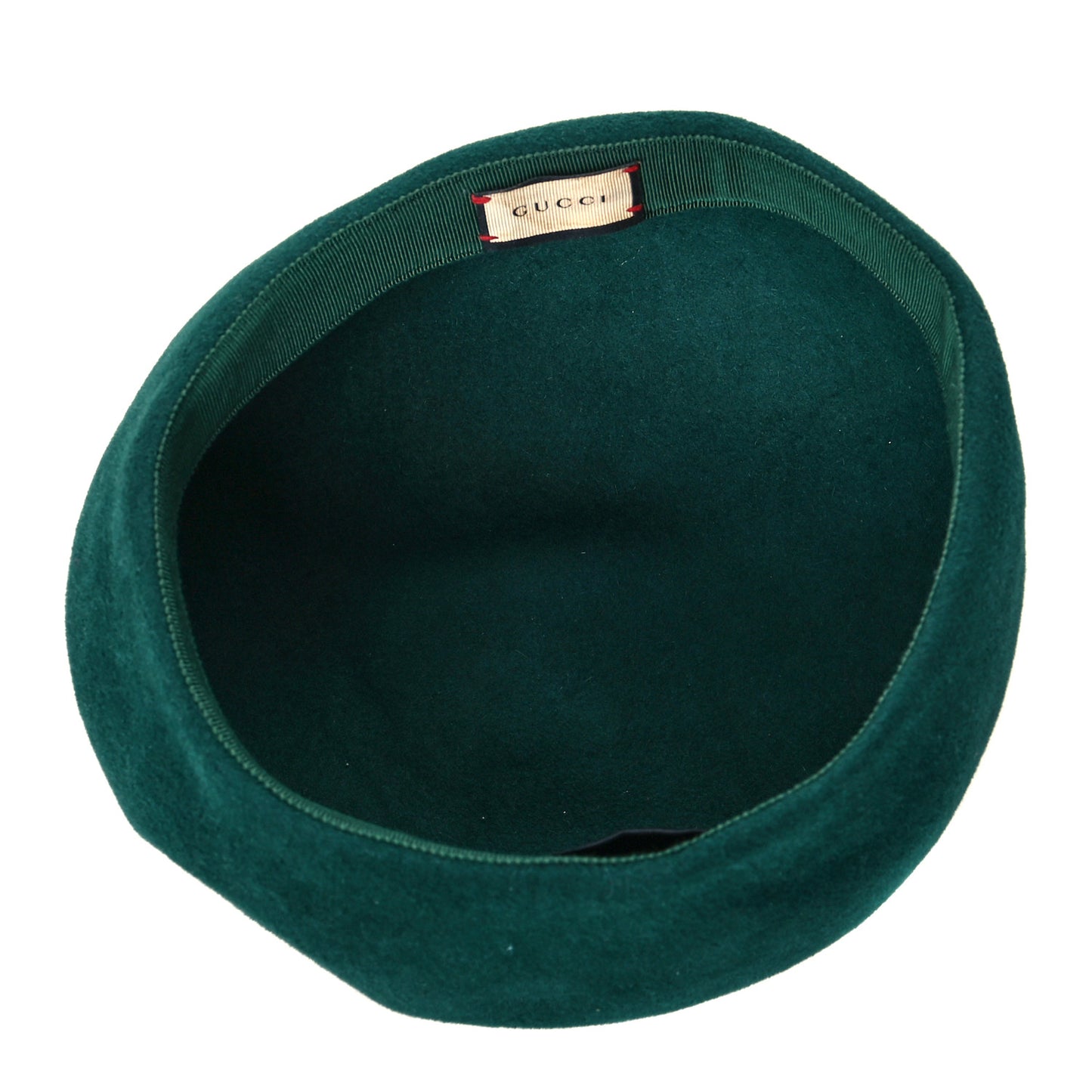 Velvet Beret Hat Green