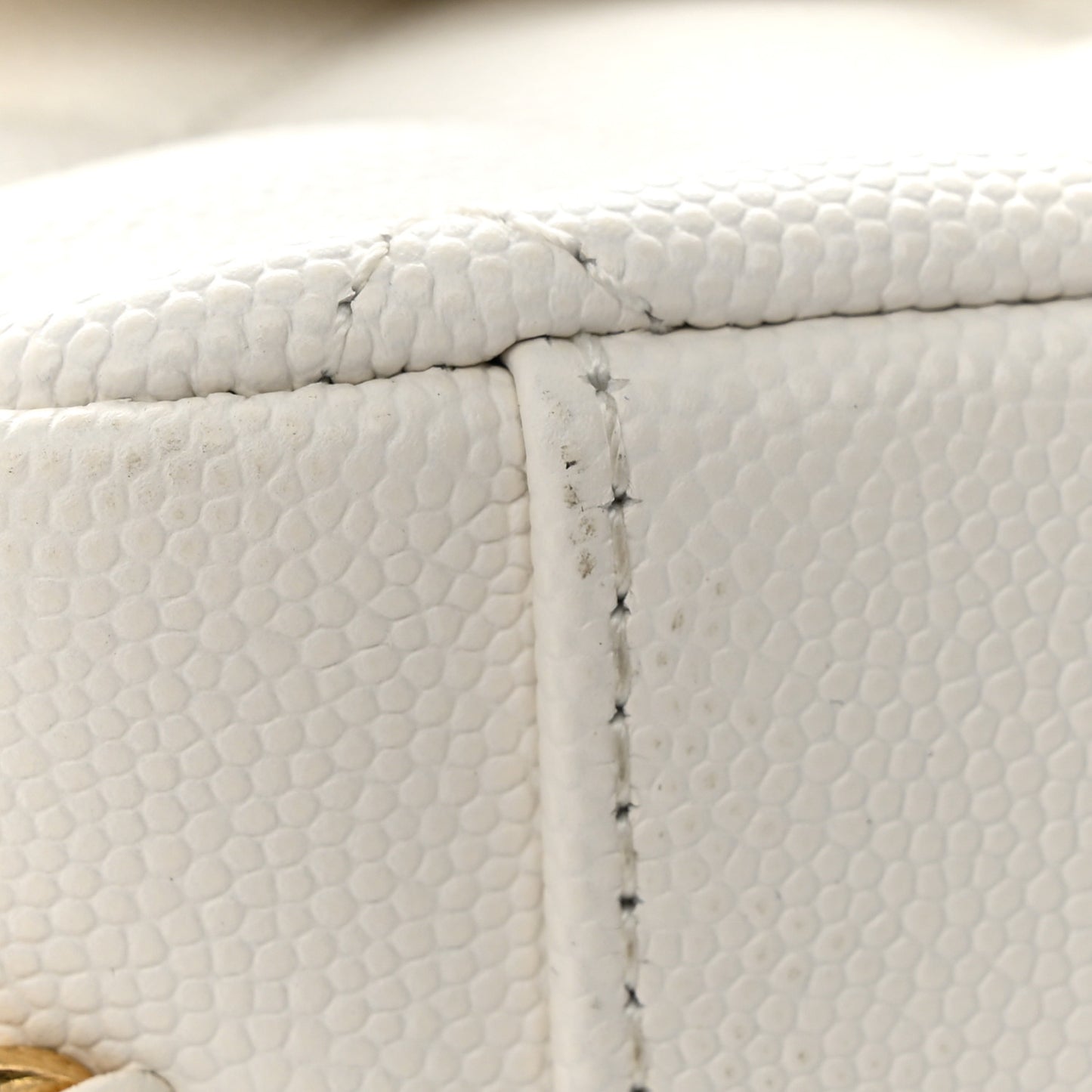 Caviar Quilted Mini CC You Flap White