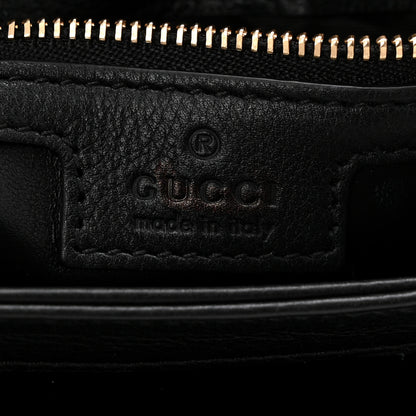 Gucci Roxy Calfskin Web Medium Studded Blondie Shoulder Flap Bag Black 6 of 10