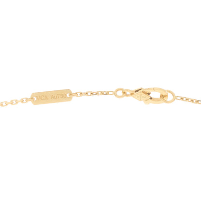 Van Cleef & Arpels 18K Yellow Gold Guilloche Vintage Alhambra Pendant Necklace 4 of 5