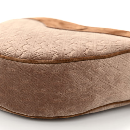 Saint Laurent Velvet Suede Le Monogramme Coeur Crossbody Brown 10 of 10
