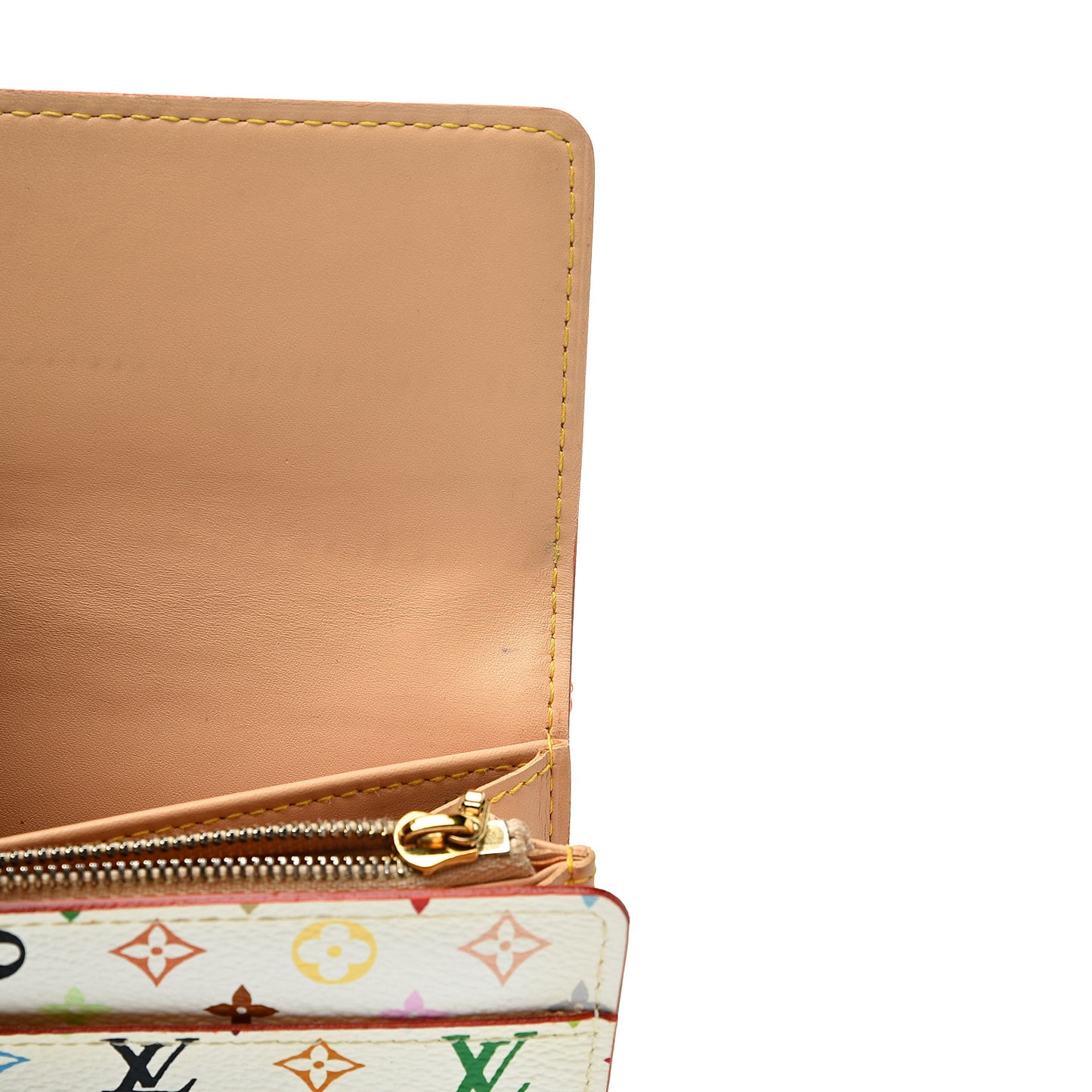 Monogram Multicolor Sarah Wallet White