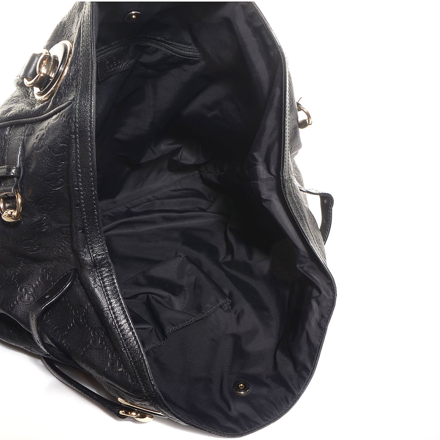 Guccissima Large Full Moon Tote Black