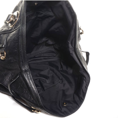 Gucci Guccissima Large Full Moon Tote Black 5 of 8