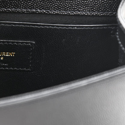 Saint Laurent Grain De Poudre Small Monogram Kate Satchel Black 11 of 13