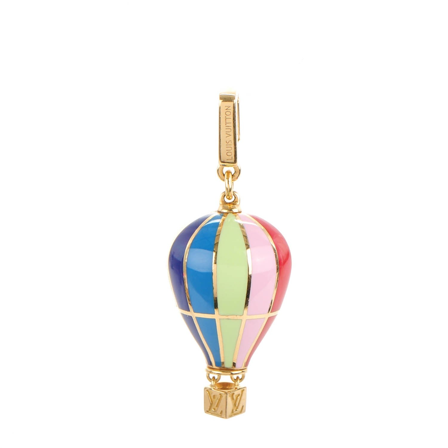 Louis Vuitton 18K Gold Lacquer Murakami Hot Air Balloon Charm 1 of 4