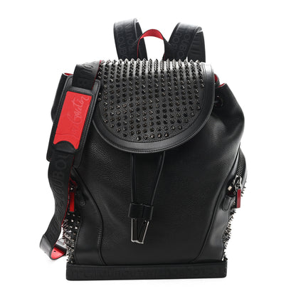 Christian Louboutin Calfskin Spiked Explorafunk Backpack Black 1 of 10