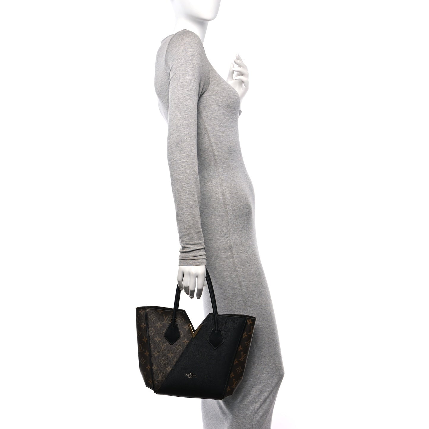 Calfskin Monogram Kimono Tote PM Black