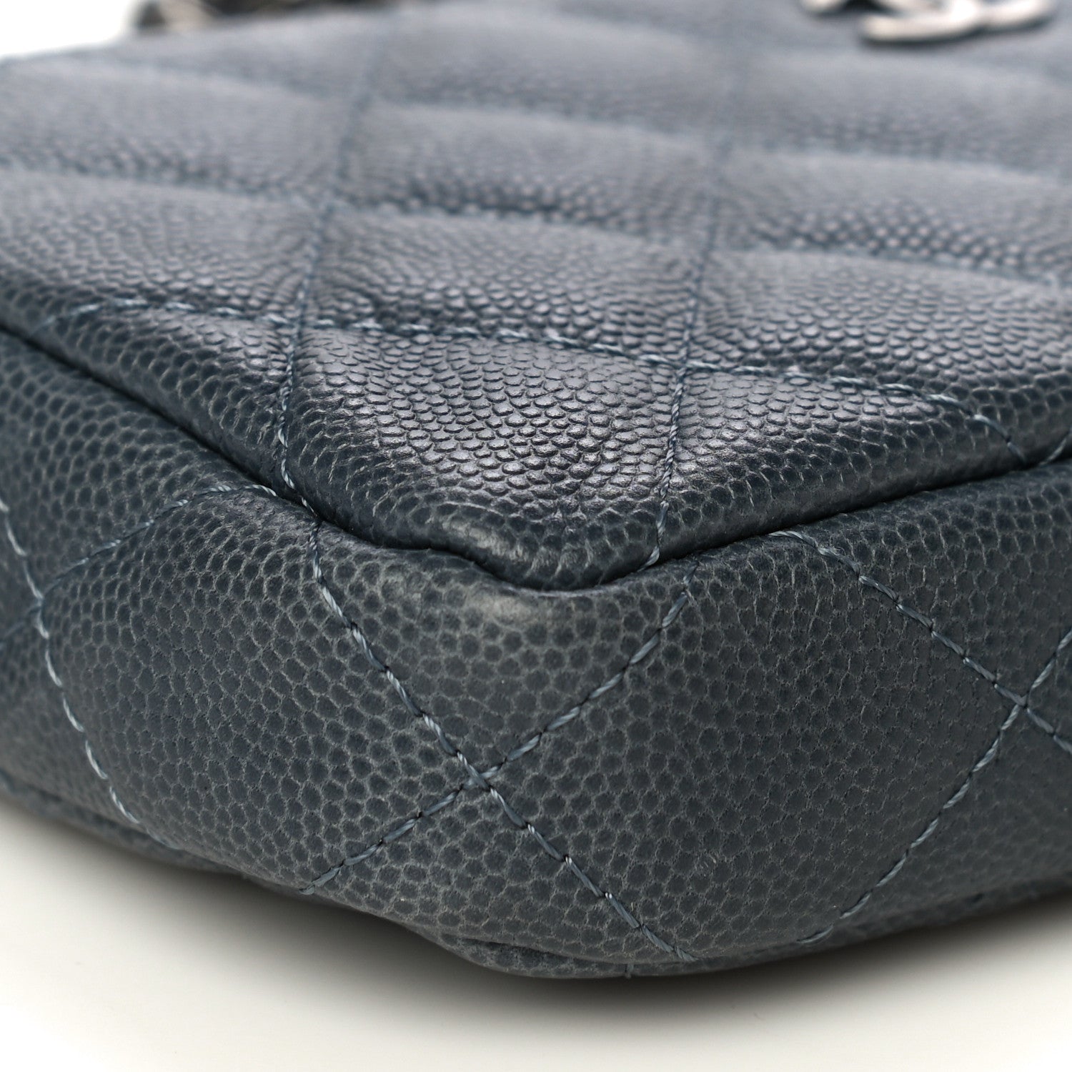 Chanel Caviar Quilted Small Clutch With Chain Grey 10 of 15