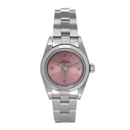 Rolex Stainless Steel 24mm Oyster Perpetual Watch Pink 76080 1 of 4