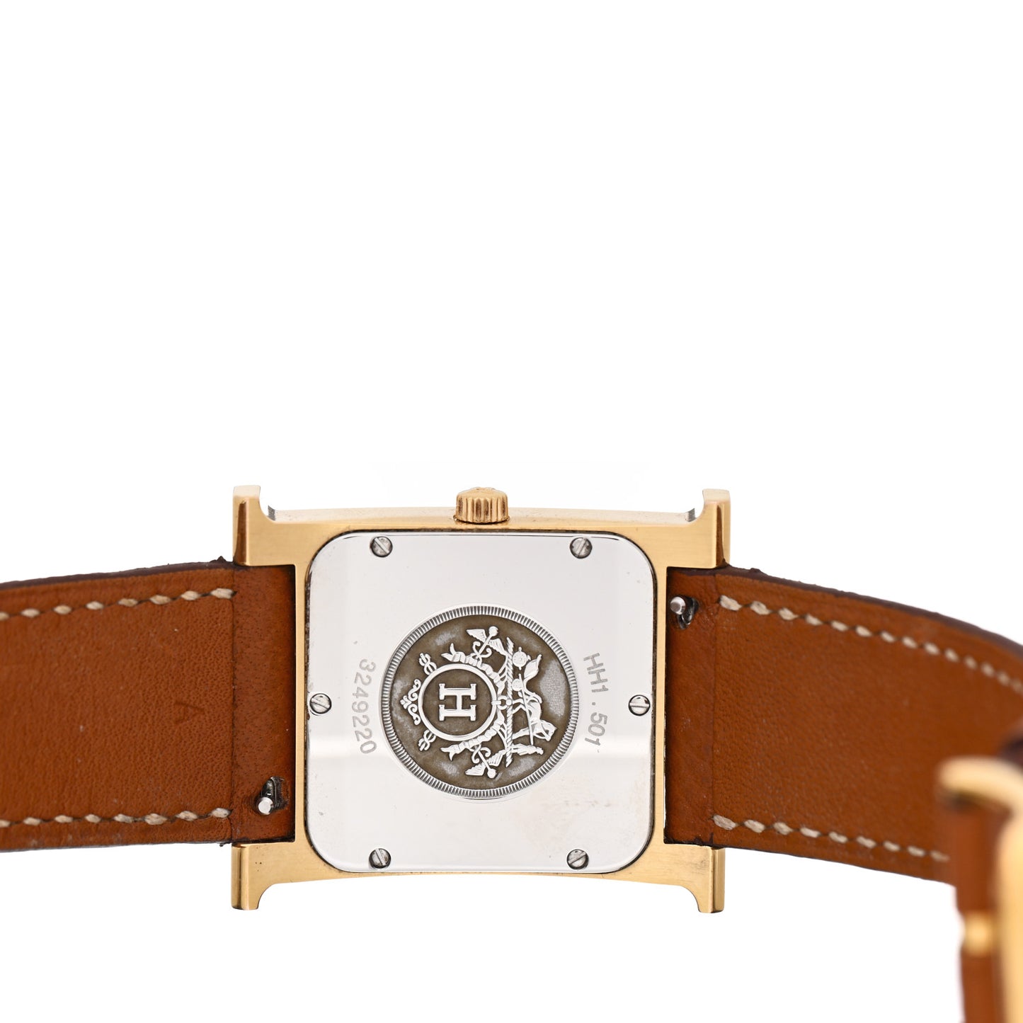 Stainless Steel Epsom 26mm Heure H Hour Quartz Watch Gold