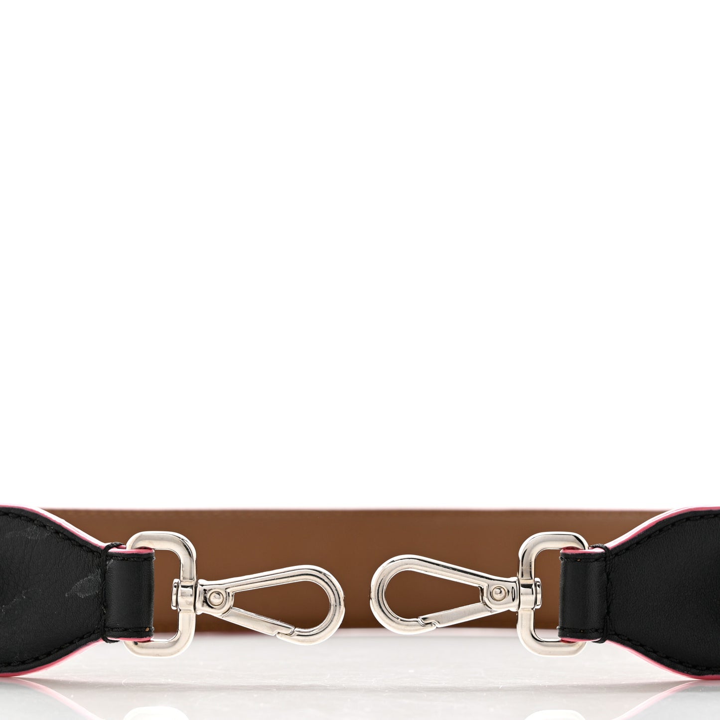 Vitello Dolce Plexiglass Bi-Color Studded Strap You Black Brownie Multicolor