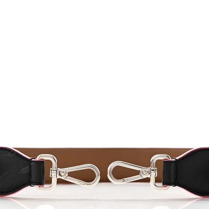 Fendi Vitello Dolce Plexiglass Bi-Color Studded Strap You Black Brownie Multicolor 3 of 5