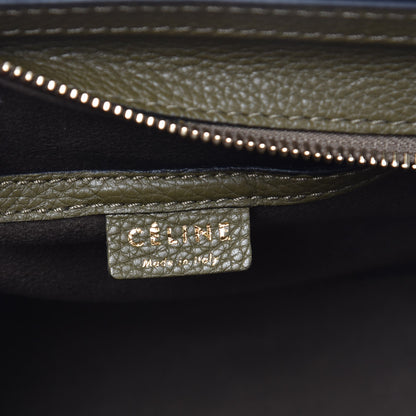 Celine Drummed Calfskin Nano Luggage Jungle 7 of 9