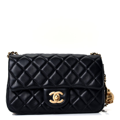 Chanel Lambskin Quilted Mini Rectangular Pearl Crush Flap Black 1 of 4